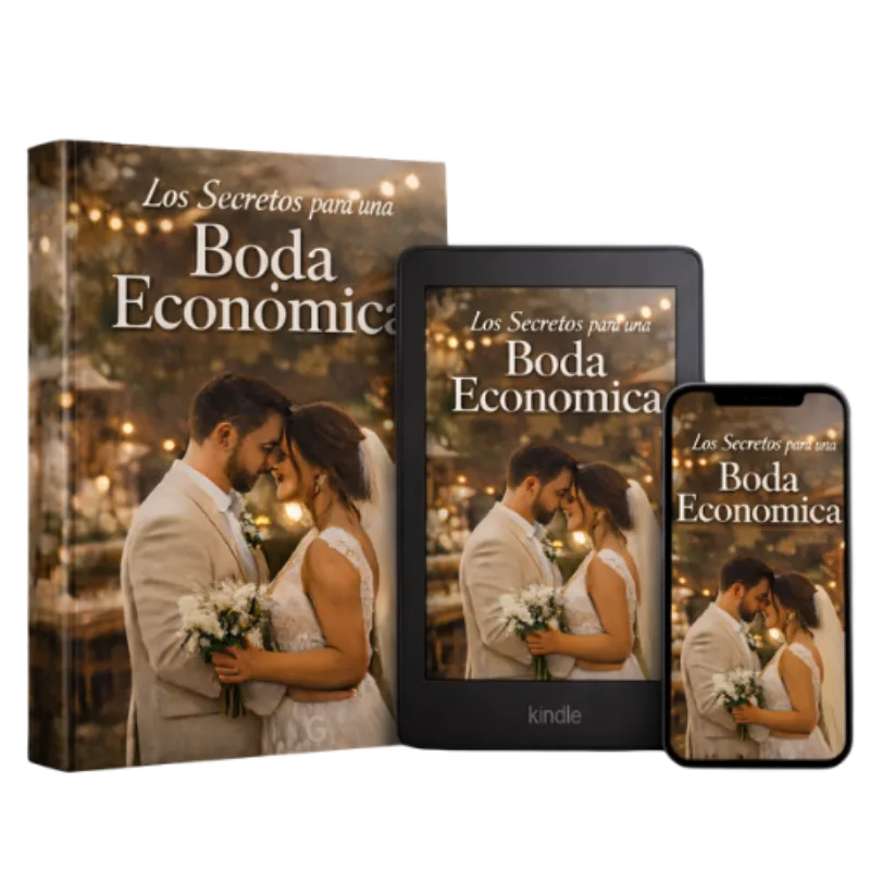 Mockup del e-book Los Secretos para una Boda Económica
