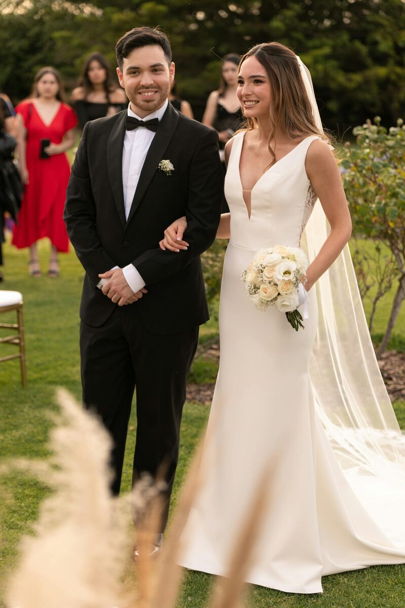 Foto de Camila Rojas el día de su boda