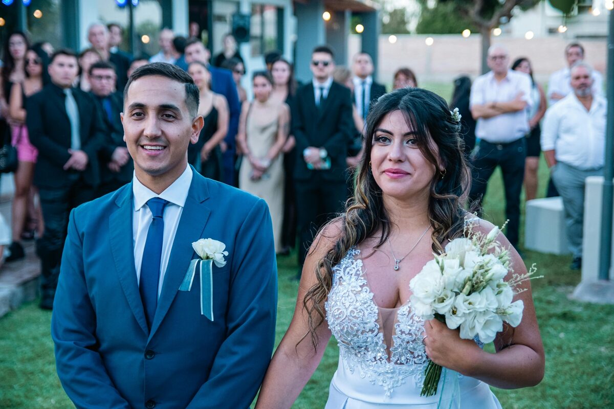 Foto de Carolina Méndez el día de su boda